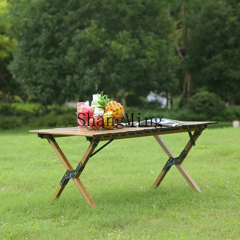 FG Advanced Exquisite outdoor camping folding table portable car egg roll table removable multi-functional stall table