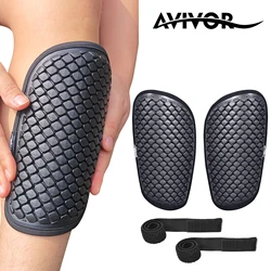 AVIVOR Teen/Adult Soccer Shin Guards - Breathable 3-Layer Design, Durable Multi-Sport Protection (Soccer/Skateboard/Bike)