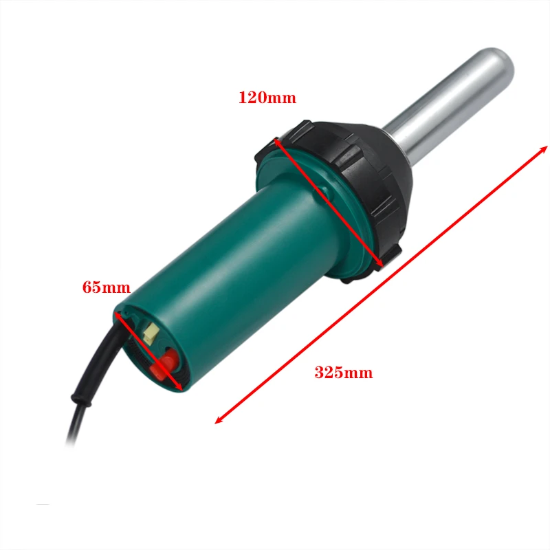 1080W 220V Plastic Hot Air Welding Gun Torch with Pencil Tip Nozzle Flat Tip Pressure Roller Welding Heat Gun Kit Welder Machine