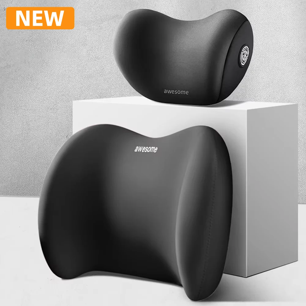 Car Pillows Memory Foam Soft Waist Cushion Car Waist Protector Head Neck Pillow Auto Seat Headrest Pillow Accessories