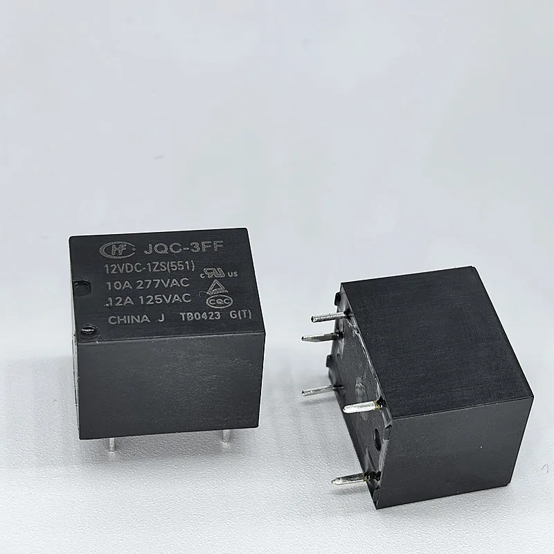 100% New 10pcs  JQC-3FF-005-1ZS  5V   JQC-3FF-012-1ZS  12V    JQC-3FF-024-1ZS  24V  relay  10A  5pins