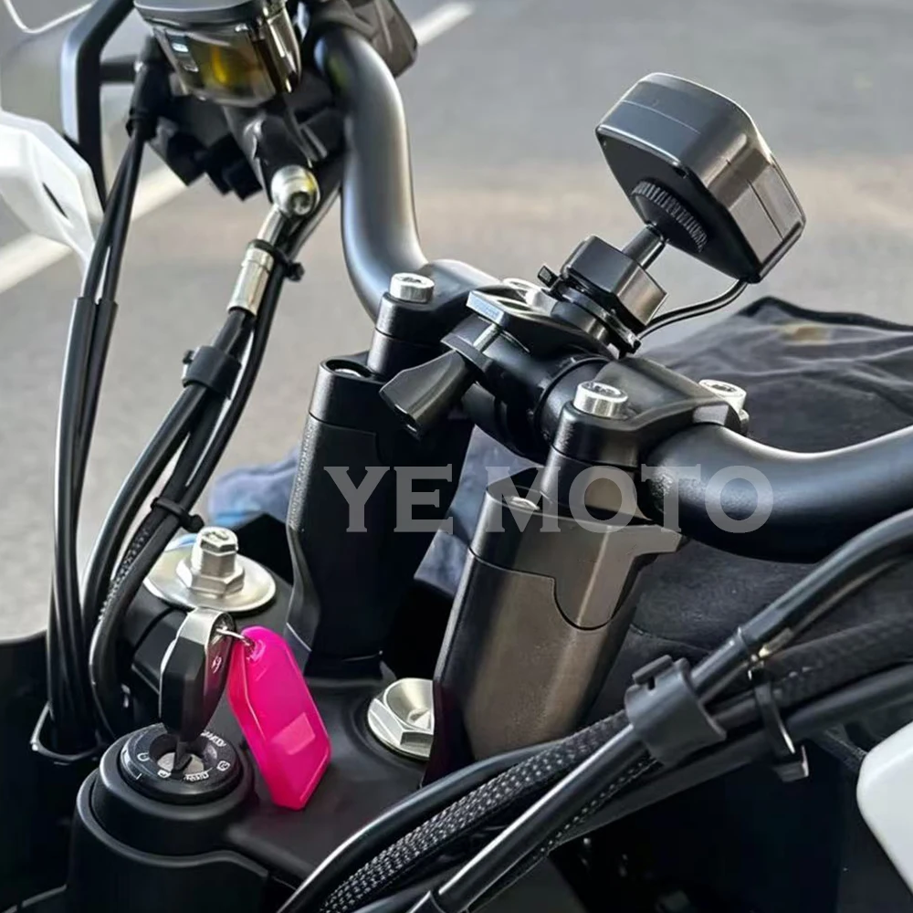For CFMOTO 450MT Handlebar Risers Up Motorcycle Accessories Clamp Mount Handle Bar Riser Move Back Parts 450 MT MT450 2024-2026