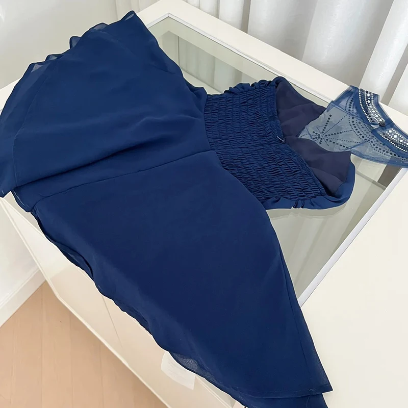 Marine mouwloze sexy vrouwen jurk zomer elegante backless mini-jurk mesh party cockail pure ademende avondjurk vestidos