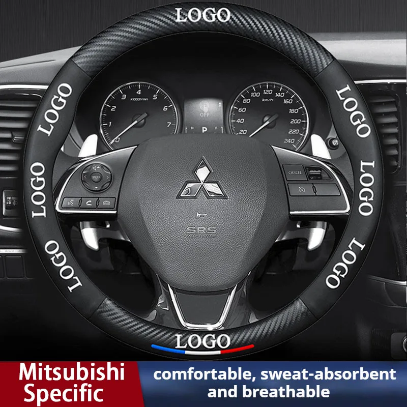 

Car Steering Wheel Cover For Mitsubishi ASX Attrage Colt L200 Mirage G4 Pajero Xpander Lancer Outlander Anti Slip Accessories