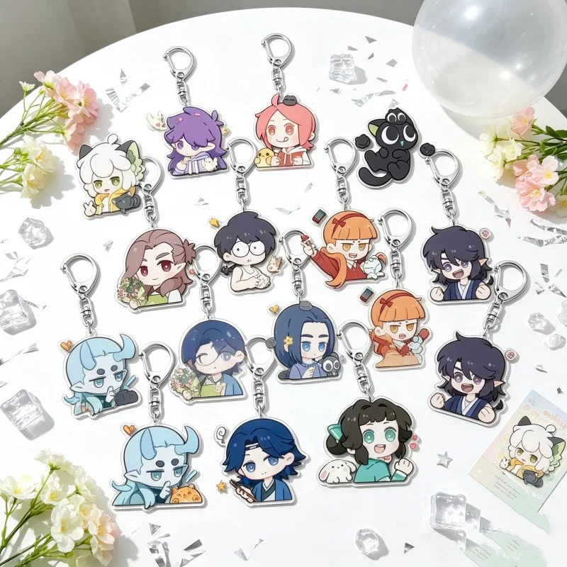 Acrylic Keychain Bag Pendant Anime The Legend of Hei 6CM Luo Xiaohei,Wuxian,Agen,Xuhuai Character Mrchandise Fan Merch Gift