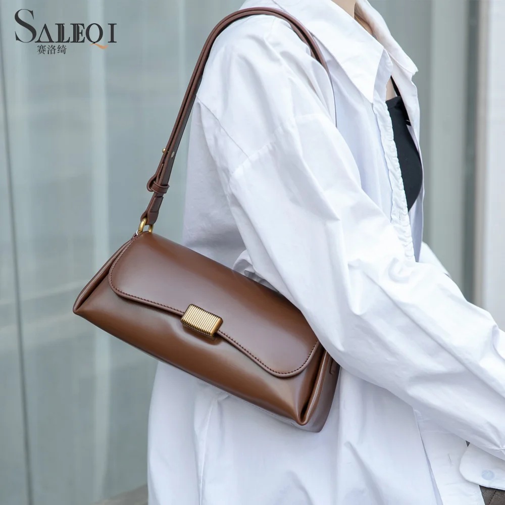 

Genuine Grade Leather Women Shoulder Crossbody Bags Luxury Designer Brand Ladies Cowhide Fashion Bag for Woman High Quality New