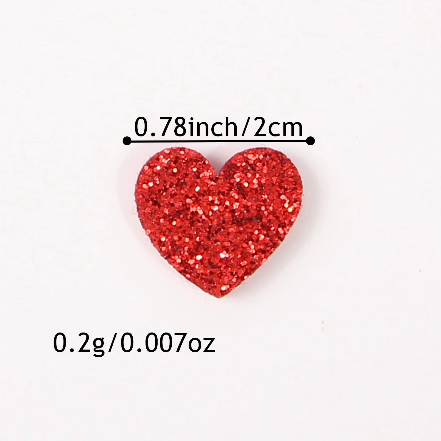 30 قطعة بريق الترتر القلب الصغير الحب اكسسوارات الديكور DIY بها بنفسك كليب الملابس قبعة بروش شنطة هدايا صندوق لديكور عيد الحب