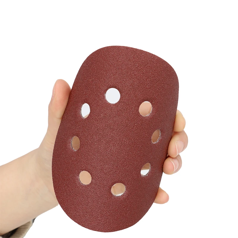 50/100pcs Sandpaper 125mm Round Shape Sanding Discs Hook Loop Sanding Paper Buffing Sheet Sandpaper 8 Hole Sander Polishing Pad