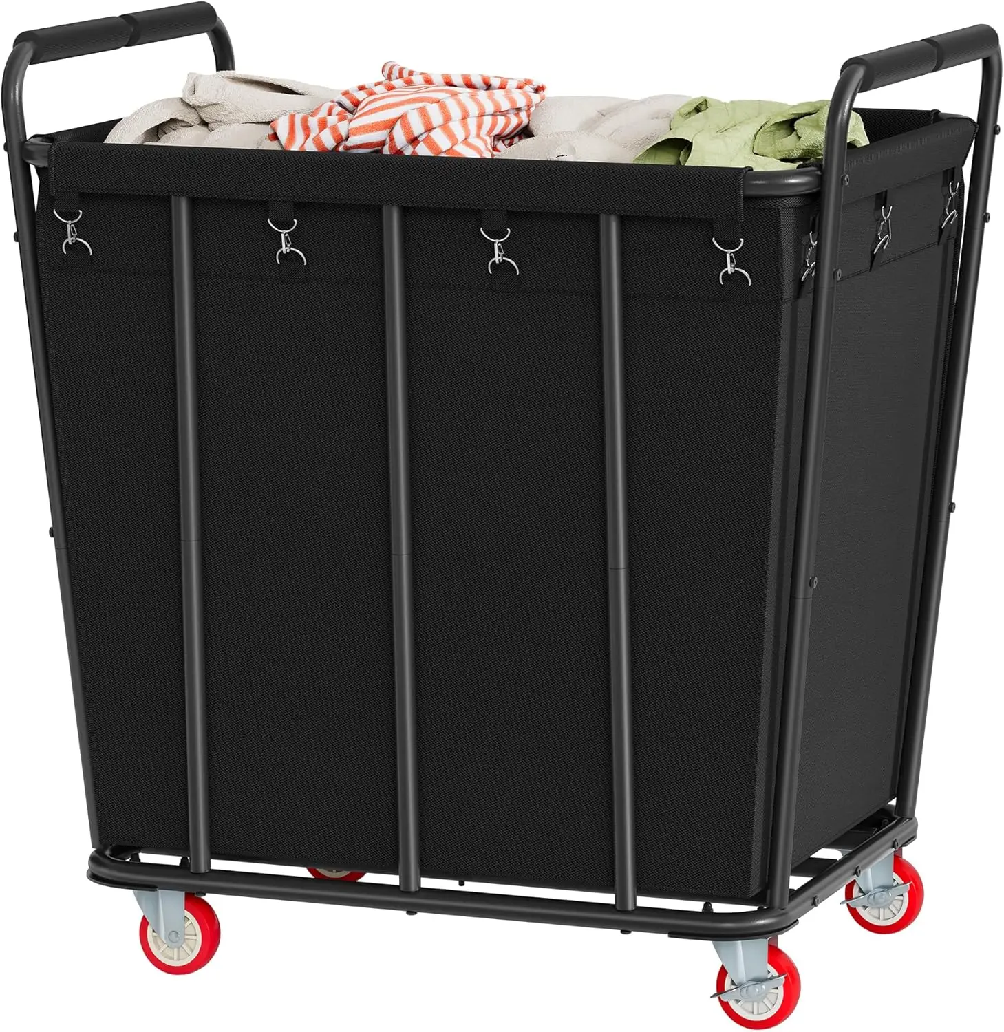 Large 400L Rolling Laundry Cart with Wheels, Heavy Duty Organizer for Home & Hotel Use