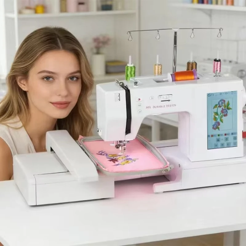 Professional Standard Accessories Desktop Embroidery Machine Precise Stitch Control  for Garment Sewing