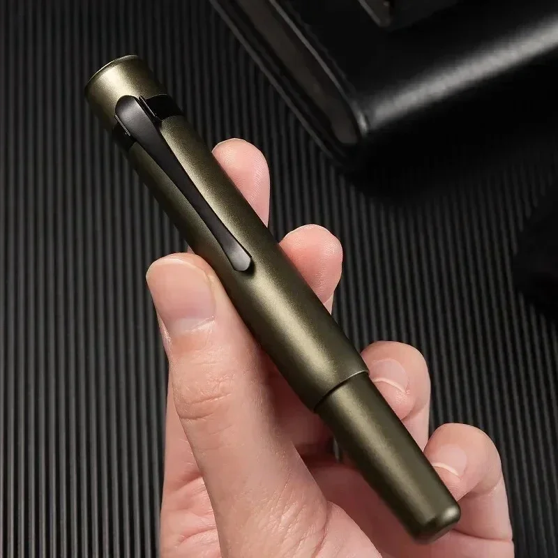 Hongdian M2 Black Forest Fountain Pen Mini Metaverse Sports Pocket Pen Blade Nib School Office Supplies Writing Stationery Gift