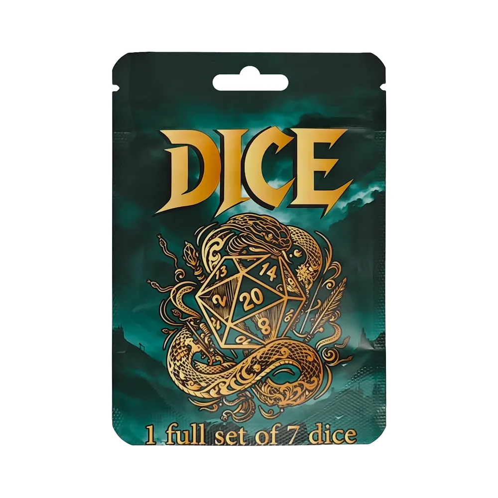 30PCS New Design Bag Package for DND Dice Set Dungeons and Dragons RPG Tabletop Role Playing Games Packing Gift