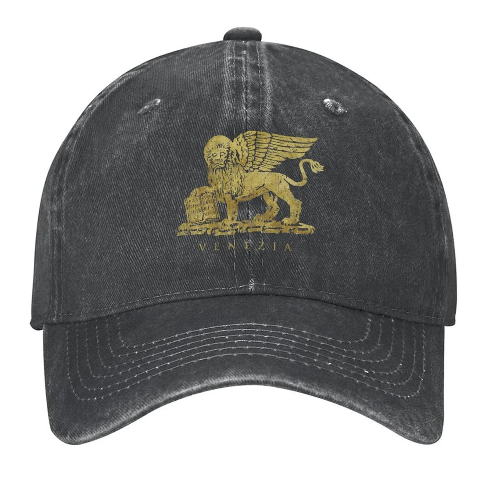 

Leone di San Marco of Venezia - Vintage Gold Baseball Cap Luxury Brand Kids Hat Hat Baseball Cap derby hat Golf Women Men's