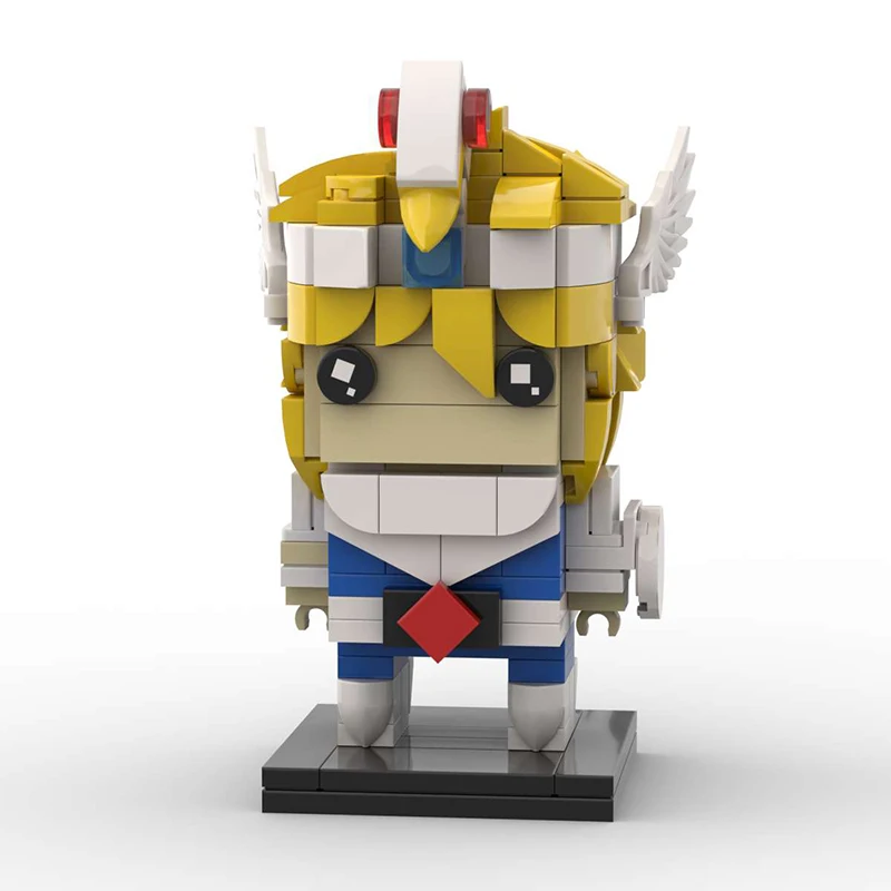 Bricklink Movie Japan Anime Figures Saints Seiyaed Brickheadz Hyogas Athena Ikki Shiryus MOC Set Building Blocks Kid Toys Gift