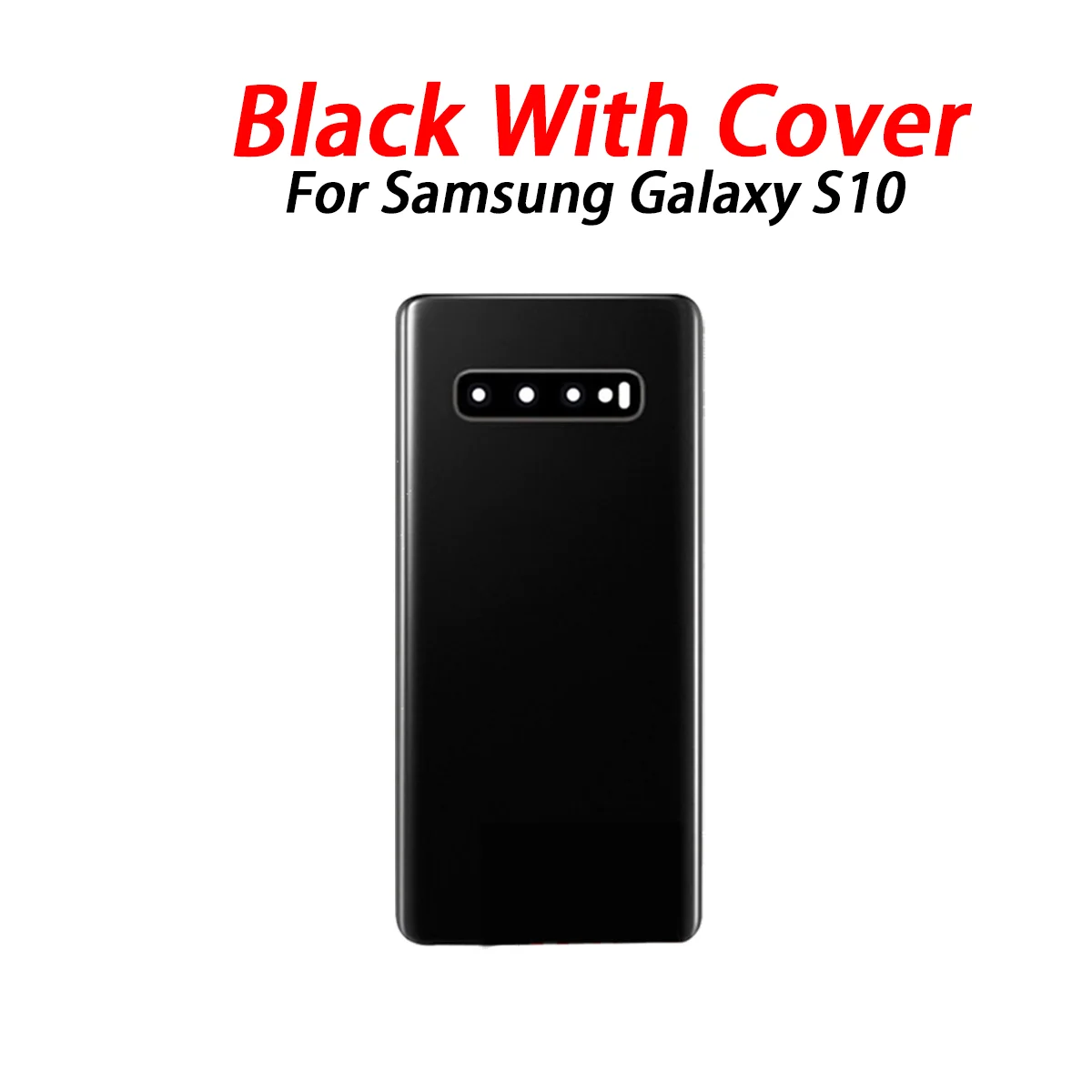 New For Samsung Galaxy S10 Battery Black Cover Panel Rear Door Housing Case Camera Lens Replace