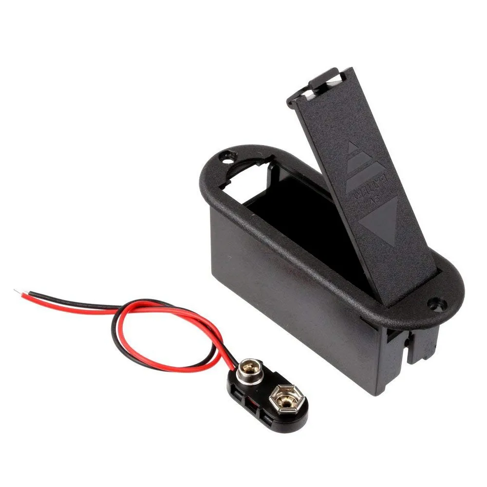 9V Battery Holder Case for Active Guitar Bass Pickup