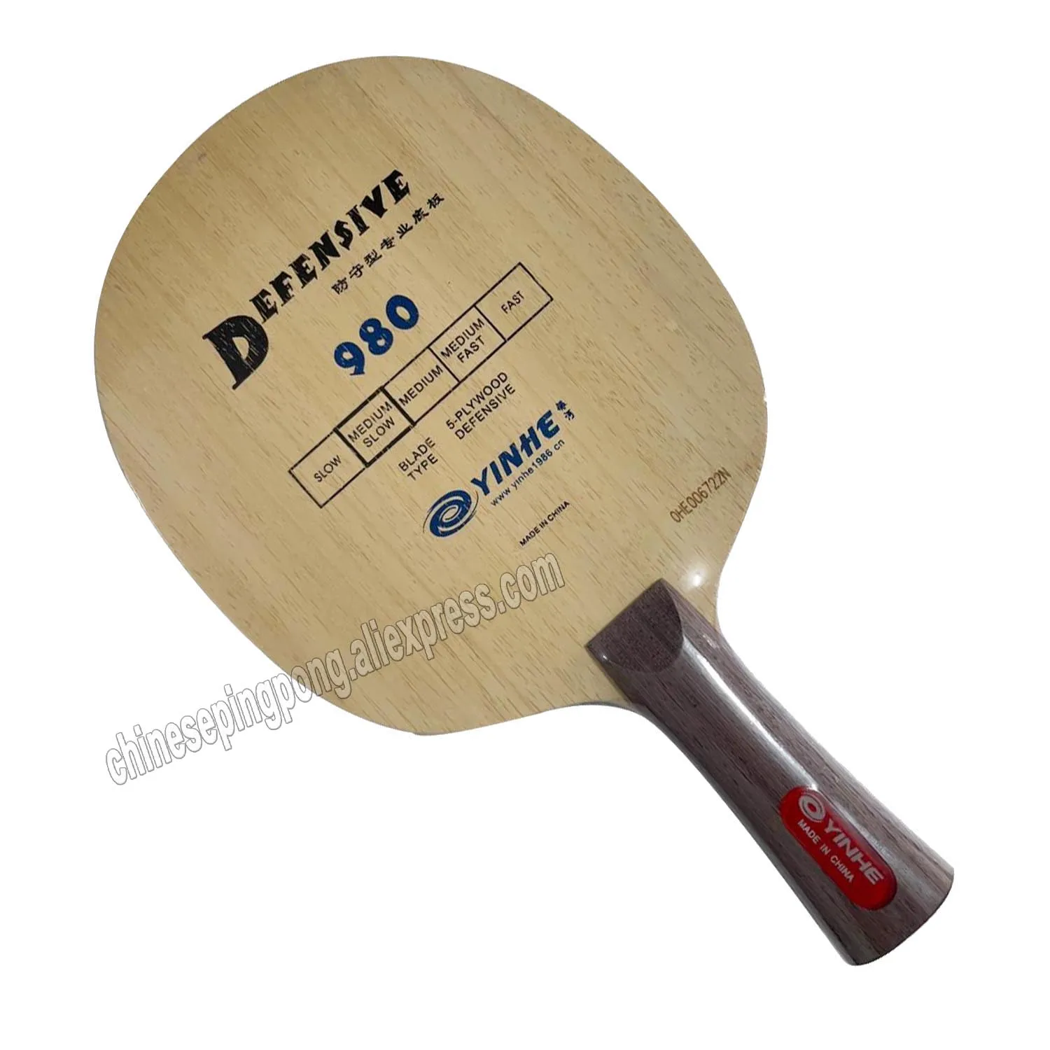 Yinhe Galaxy 980 Defensief, Hak Tafeltennis Blade Hak Racket Ping Pong Bat Peddel