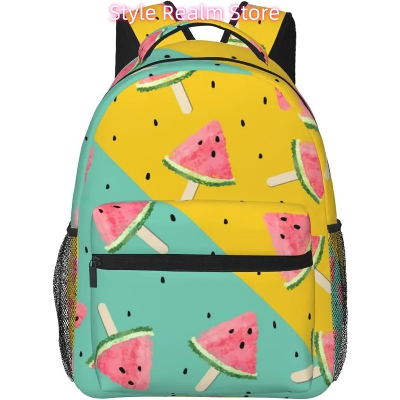 

Сумка для ноутбука «Снова в школу», летний милый арбузный легкий рюкзак для ноутбука, легкий многоцелевой дорожный повседневный рюкзак Unis