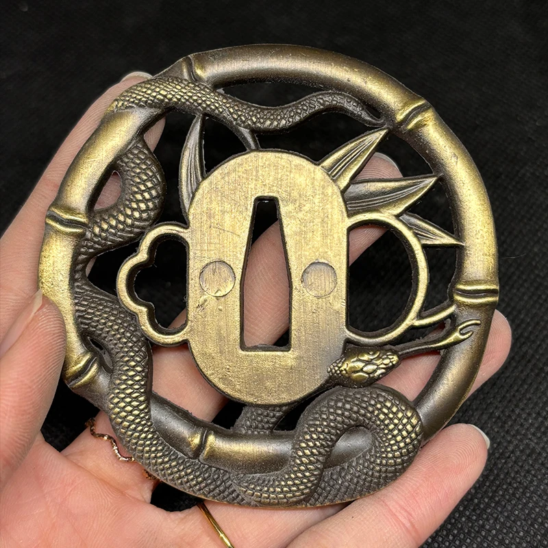 Alloy Snake Element Swords Fittings,Nice Tsuba,Handmade Menuki,Kashira Fuchi,For Katana Sword - view 4