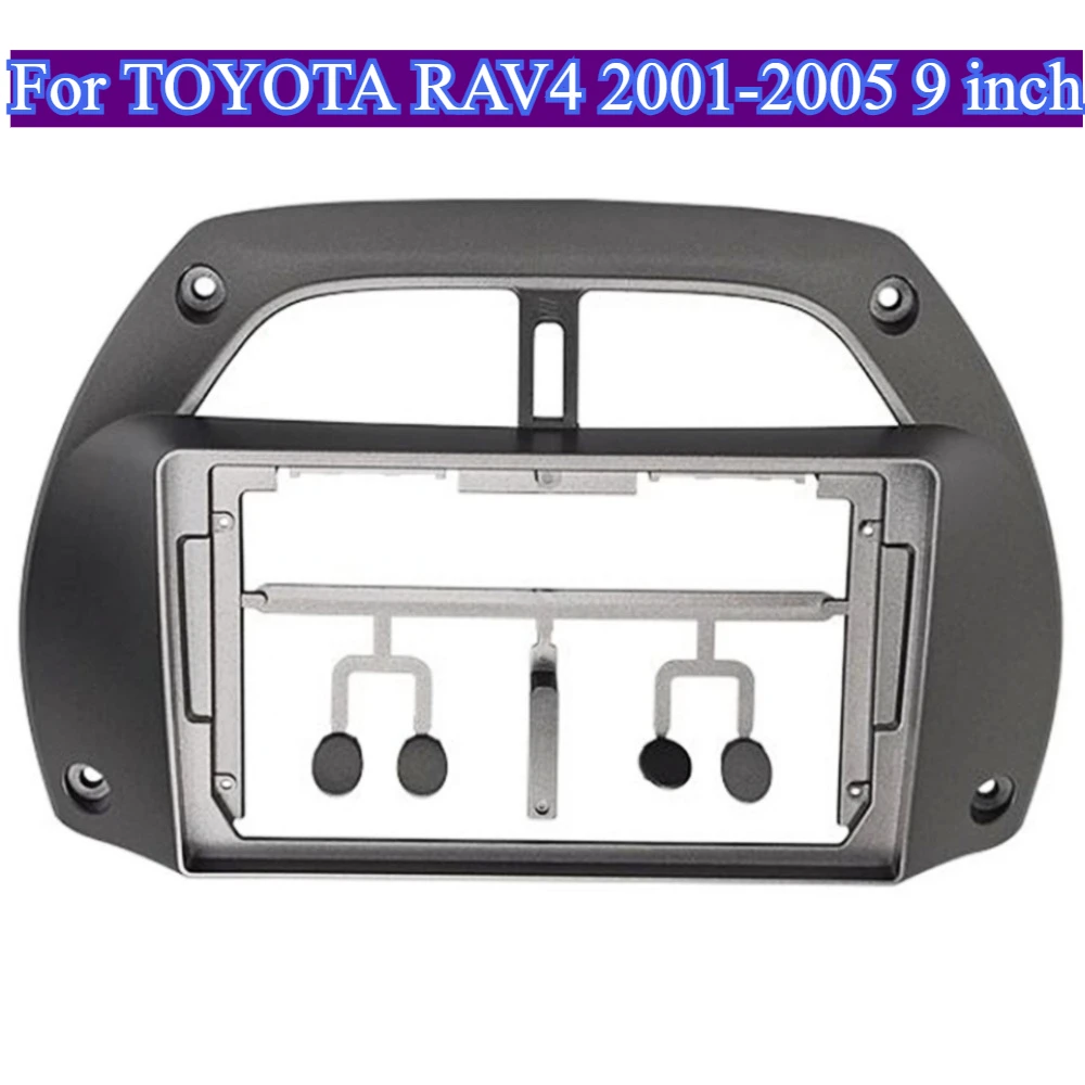 

For TOYOTA RAV4 2001-2005 9'' Car Frame Panel Android Radio Audio Dashboard Accessory Kit Dash Mount Durable ABS Without Batter