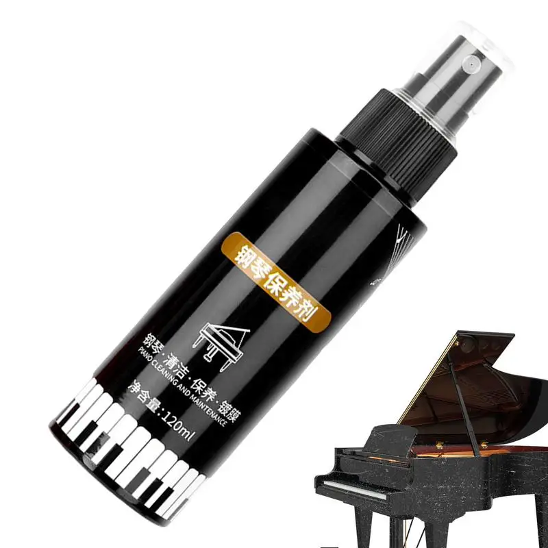 120ml Piano Cleaner Instruments Scratch Repair Agent Kit Pianos Cleaner Maintenance Care Kit For Keyboard Controllers Keys