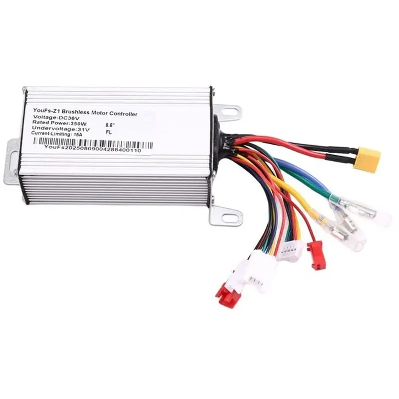TFORU-For YFS Electric Scooter Intelligent Brushless Motor Controller 36V 350W 15A, With Display Board And Cable Included