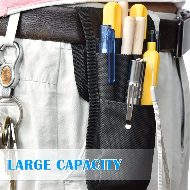 Small Tool Pouch, Tool Belt Pouches, Electrician Tool Pouch, Mini Organizer Pocket Attachment for Tool Belt, 5 Pockets