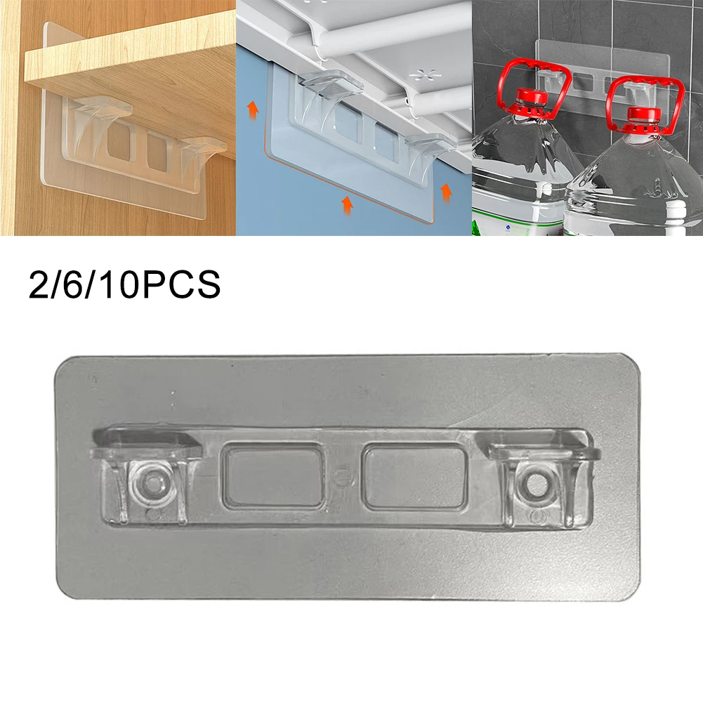 Layered Shelf Bracket Upgrade Design 2/6/10pcs Easy Installation Strong Load-bearing Transparent Color High Quality