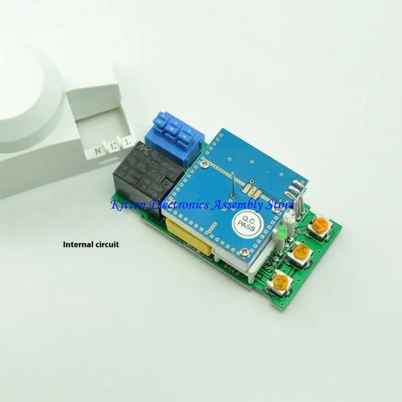 96GD 5.8GHz Microwave Radars Motion Sensors Switching 220-240V Ceiling Mount 360°Detection Adjustable Brightness 1200W Load