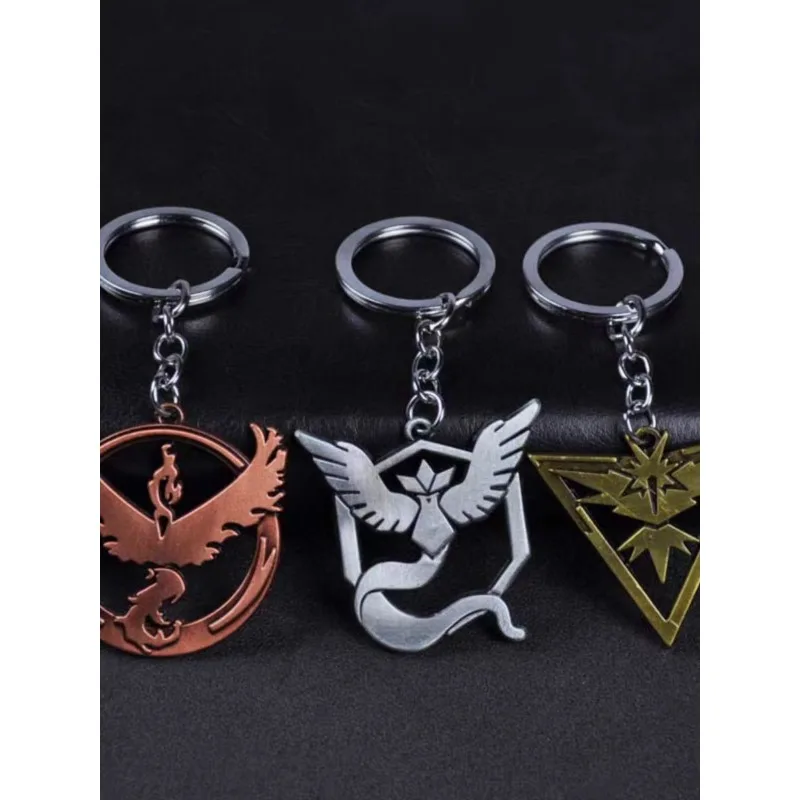 Pokemon Metal Individual Keychain Cartoon Anime Action Figure Cool Backpack Key Anime Decorate Kid Birthday Gift Christmas Gifts