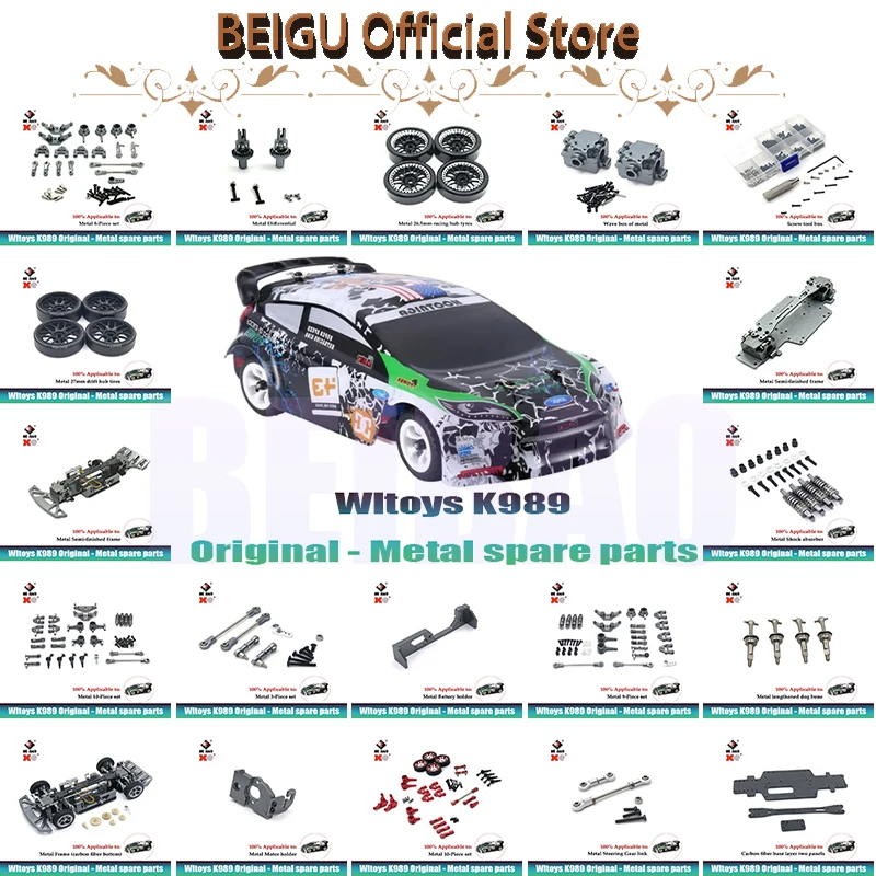 WLtoys 1/28 K989 284161 284010 284131 K969 K929 K939 Rc Car Parts Metal Upgrade Pull Rod Steering Cup Etc Car Accessories