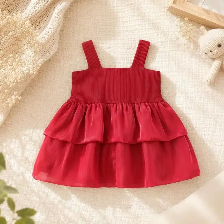 Newborn Summer Sleeveless Clothes Sweet Baby Girl Dress Big Bow Children Birthday Party New Year Fairy Dress Toddler Costume