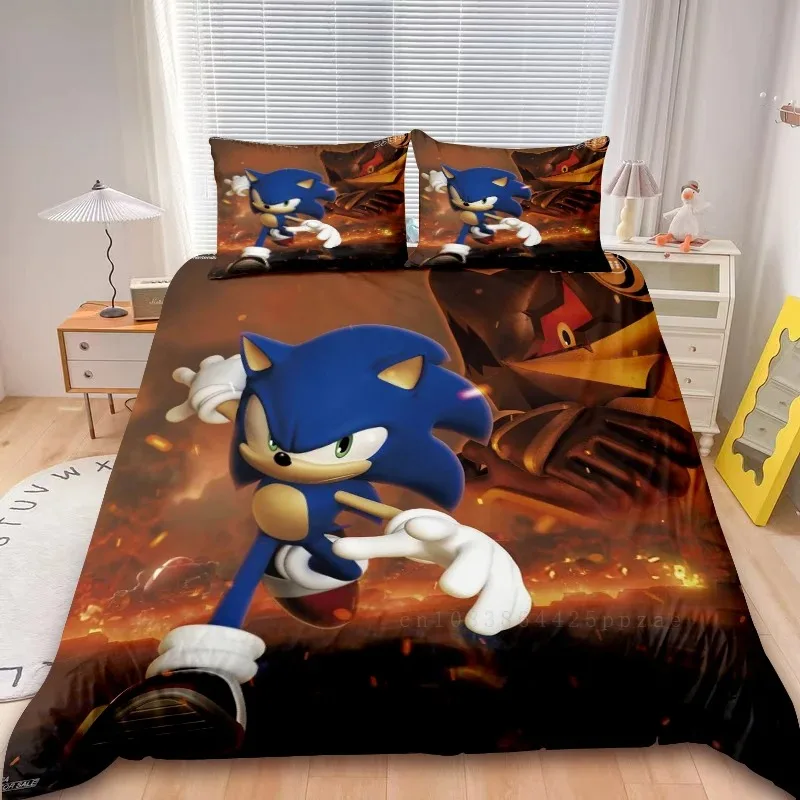2/3pcs Sonic Duvet Cover Kids Bedding Set Comforter Cover Set for 2/3pcs Sonic Duvet Cover Kids Bedding Set Comforter Cover Set for