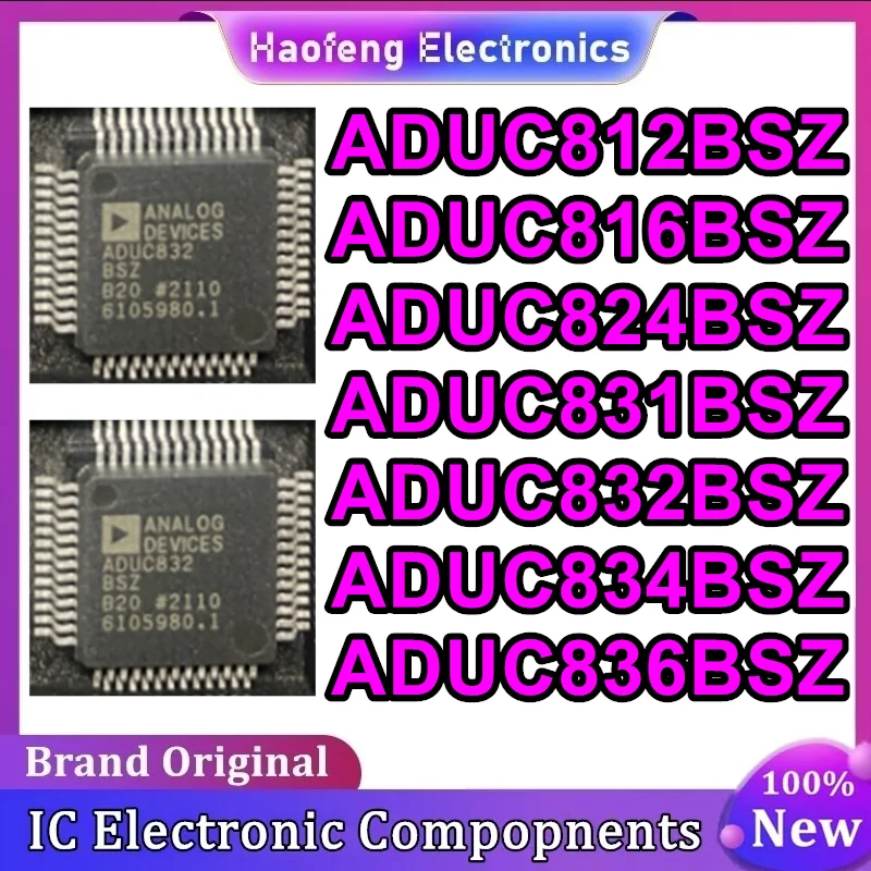 ADUC812BSZ ADUC816BSZ ADUC824BSZ ADUC831BSZ ADUC832BSZ ADUC834BSZ ADUC836BSZ QFP52 IC Chip 100% Nieuwe Originele op voorraad