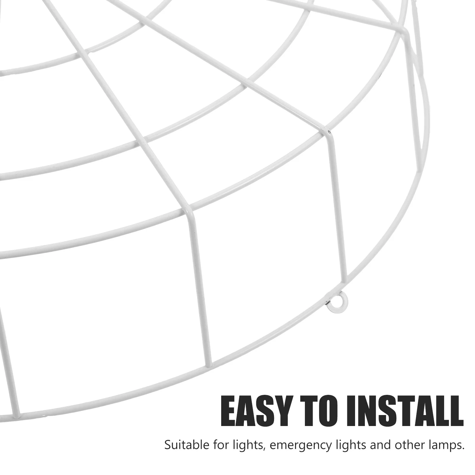 1Set Emergency Light Wire Guard Metal Cover Iron Protective Cage for Exit Sign Wire Guard Emergency Lighting Lamp Shade Frame