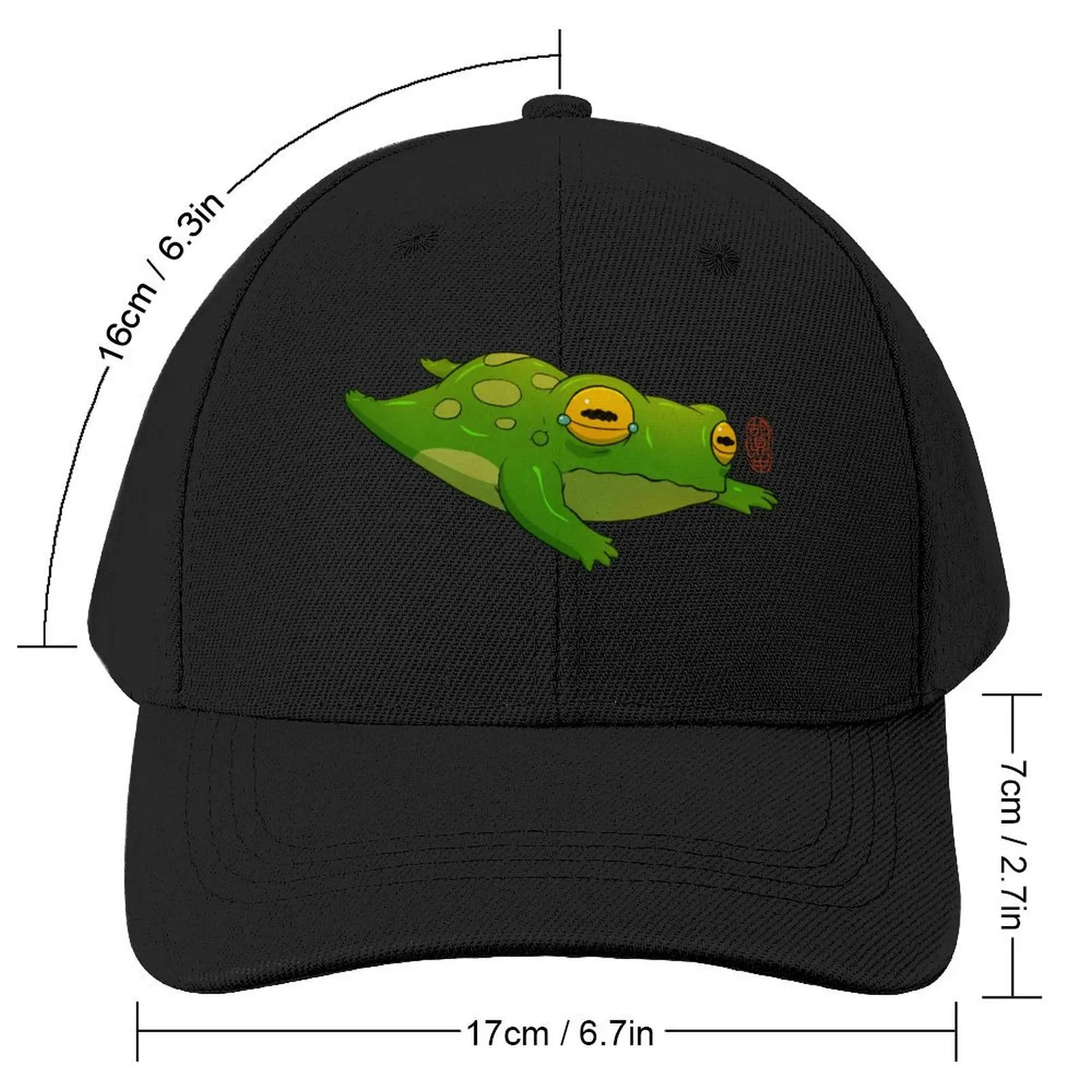 cute crying frog Baseball Cap Golf Hat foam party Hat Women's Beach Outlet Men's