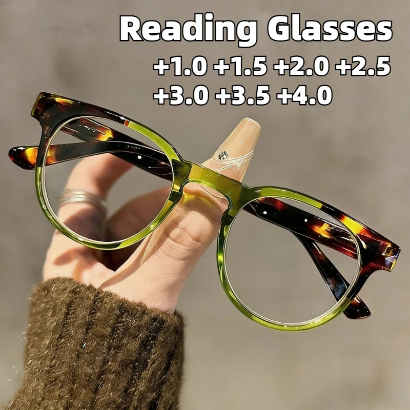 

New Vintage Round-Frame Presbyopia Glasses Unisex Stylish High-Definition and Comfortable Reading Eyewear +1.0 To +4.0