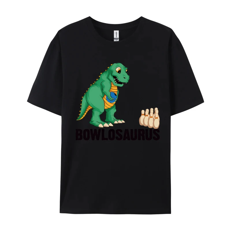 

Bowlosaurus Dino Bowler Cute Vintage Print T-Shirt Men Cotton Tops Tees Male Fashion Camiseta Clothing