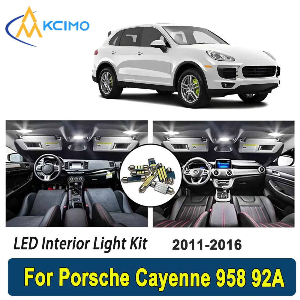 

For Porsche Cayenne 958 92A 2011 2012 2013 2014 2015 2016 Premium Bright LED Interior Dome Map Trunk Light Kit Car Led Lamps
