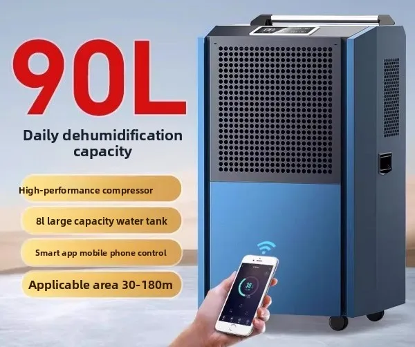 Upgraded 90L [recommended within 200 square meters] + APP + built-in original 8L water tank + portable handrail