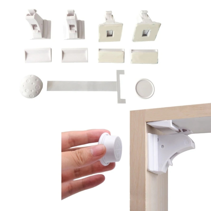 Simple & Effective Magnetic Locks Child Safety Magnetic Locks fit for Cabinets