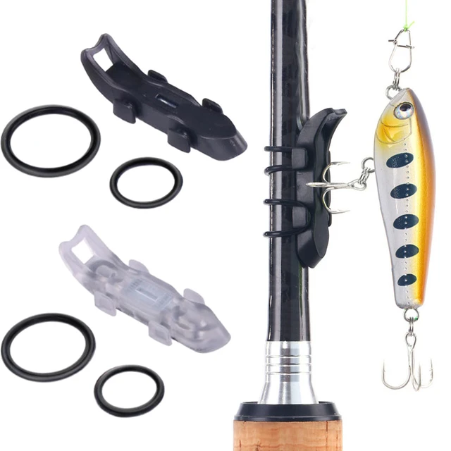 Magnetic Bait Hanger Fishing Hook Keeper Rod Lure Fixer With Non Slip Rubber Pad Fishing Tackle