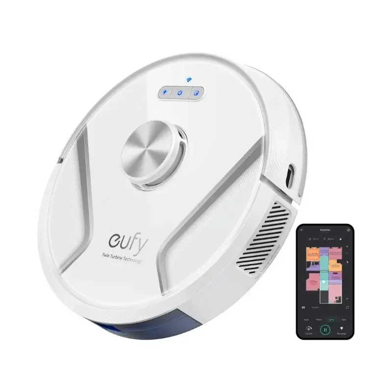 

Eufy RoboVac X8, Пылесос с iPath Navigation AI. Map 2.0 Technology, Wi-Fi для владельца домашних животных (белый)