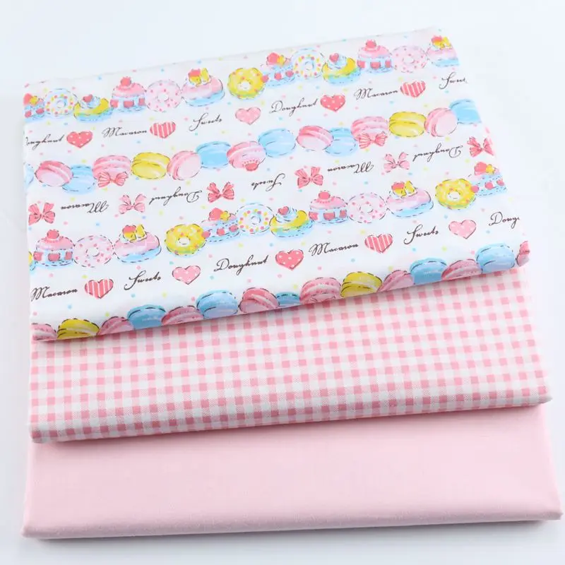 160x50cm Sweet Princess Dress Cloth Cartoon Cake Bow Printed  Girls\' Bedding Pure Cotton Diagonal