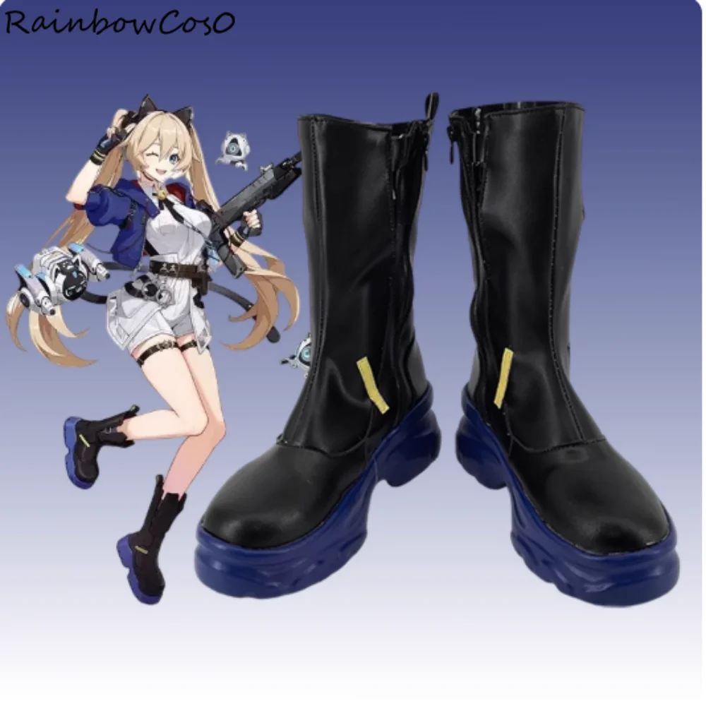 

Michele Strinova Cosplay Shoes Boots Game Anime Party Halloween RainbowCos0 W5247