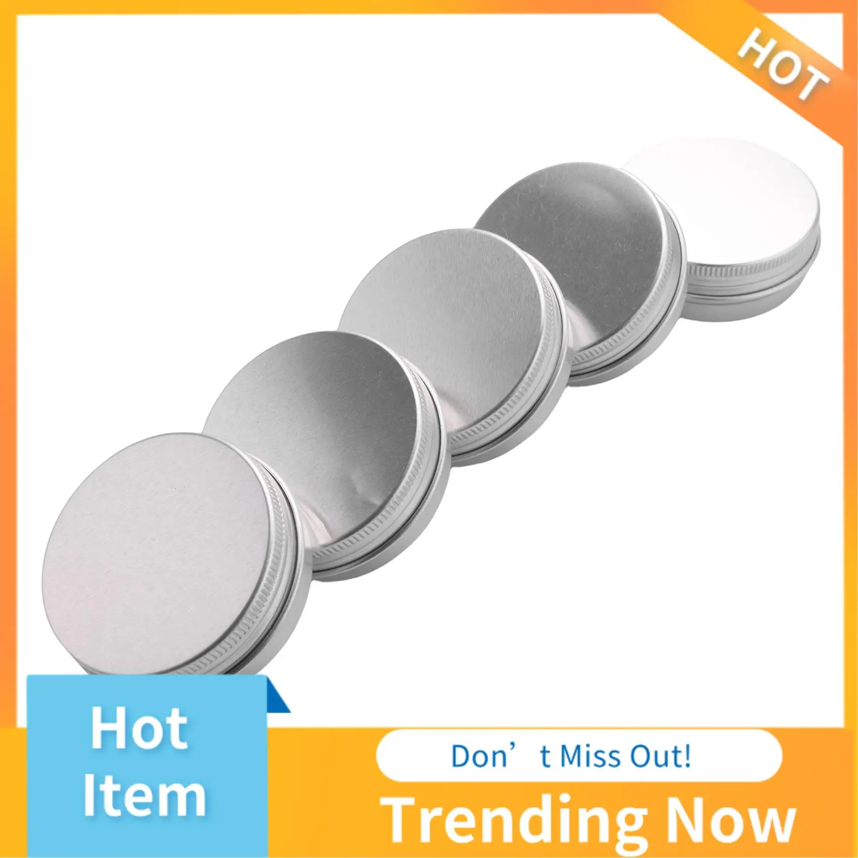 BBNV-PACK de 25 - 15Ml étain d'aluminium grands Pots de bougie de maquillage capacité vide grand cosmétique/bougie/pots d'épices/produit capillaire/doux