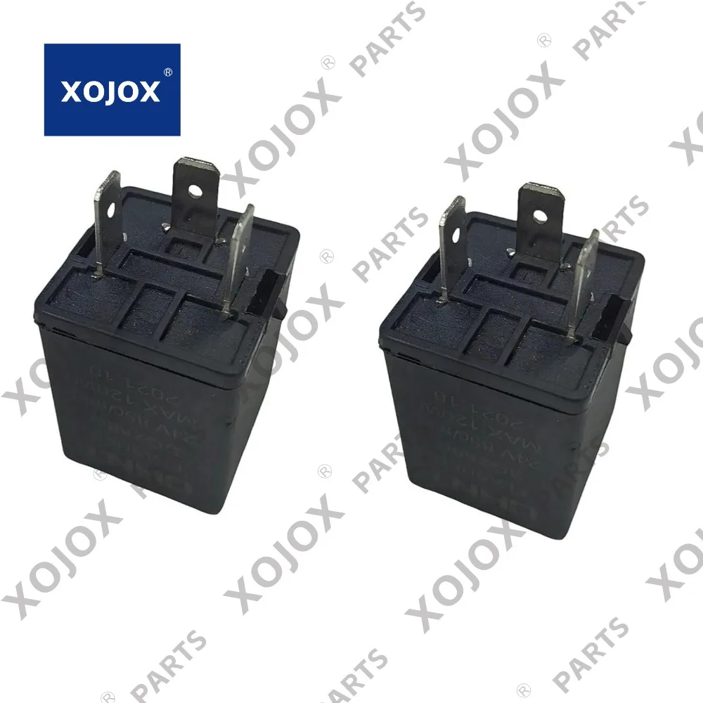 

XOJOX 2pcs 21ER-60701 21FQ-60070 3-Pins Relay Compatible with X R140W-9S Excavator