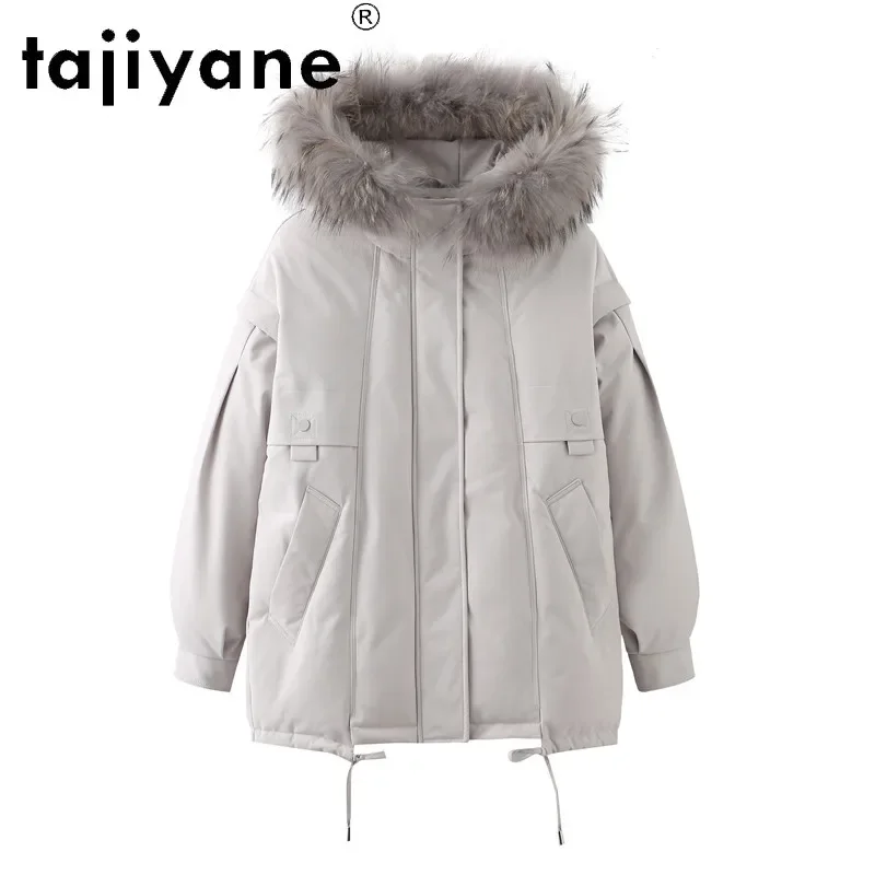 

Winter Warm Women Coats Raccoon Fur Collar Puffer Jacket Famale Hooded Thicken Coat Woman Casual Clothes Chaquetas Mujer SQQ264