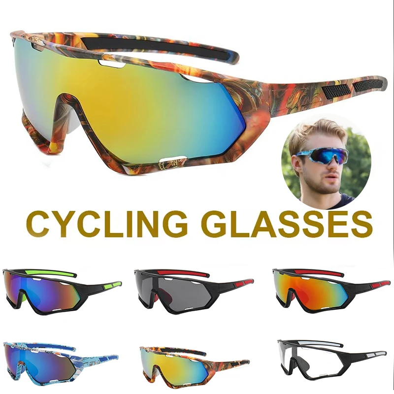 جديد ملون دراجة الدراجات نظارات للنساء النظارات الشمسية في الهواء الطلق نظارات شمسية رياضية الرجال نظارات واقية XSY9330