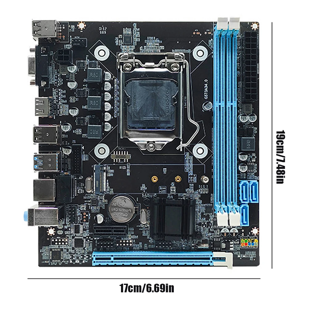 Imagem -06 - Mainboard do Computador do Desktop H81 Relação do i o de 16gb Sata 30 20 Pino 240 Ddr3 Entalhe de Sdram Micro-atx Lga1150 Mainboard x